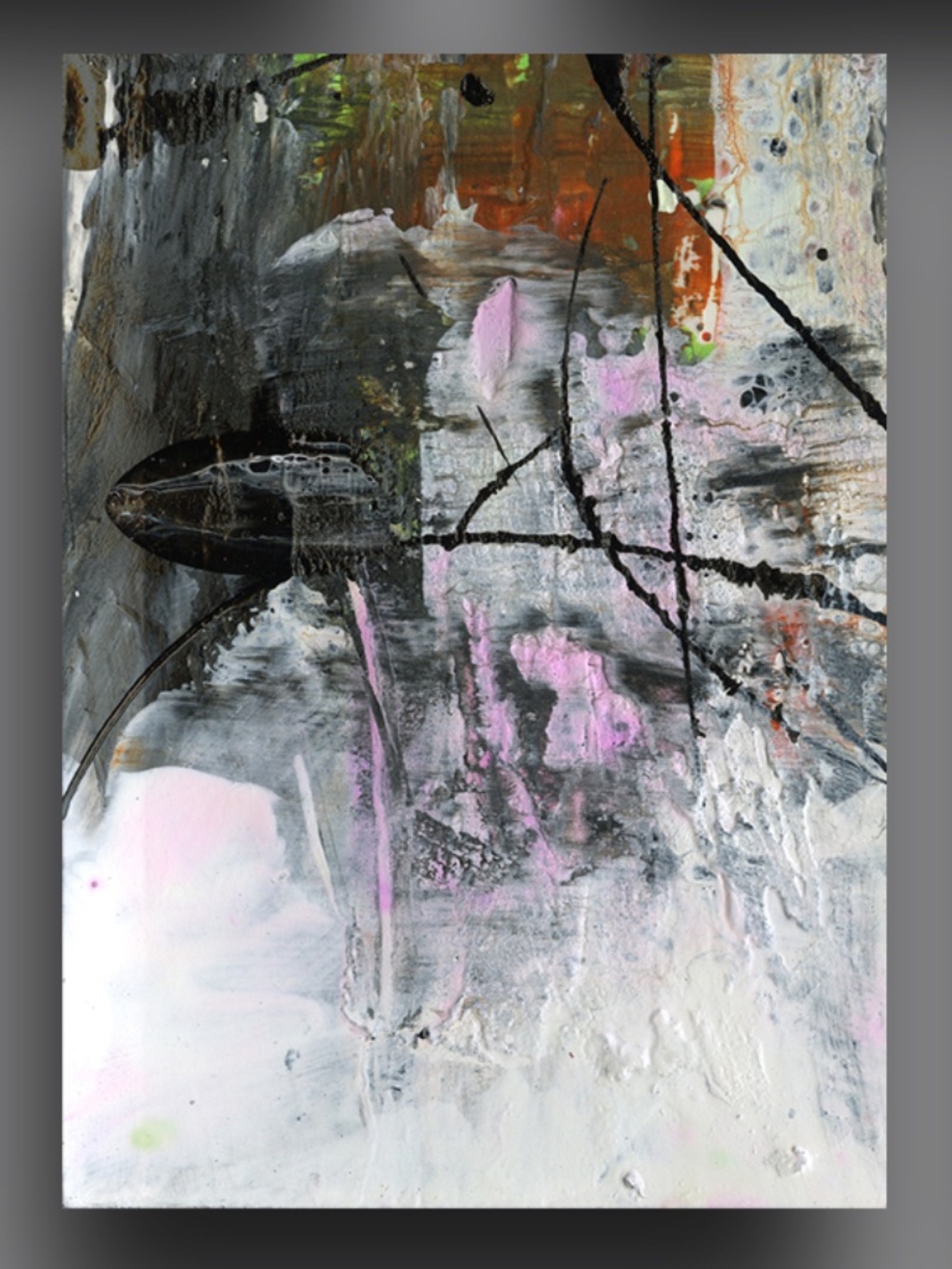 Original ACEO, Abstract art Painting - Organic Abstract 32